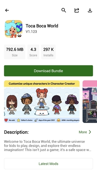 HappyMod Lite discover screen